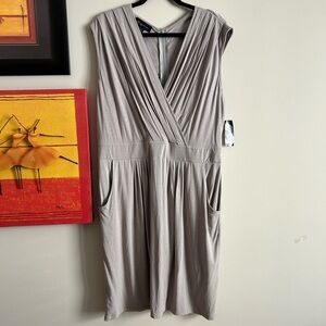 INC International Concepts Women's Taupe Midi Dress